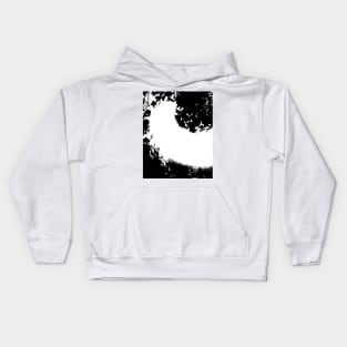 Empty Space White Aesthetic Kids Hoodie